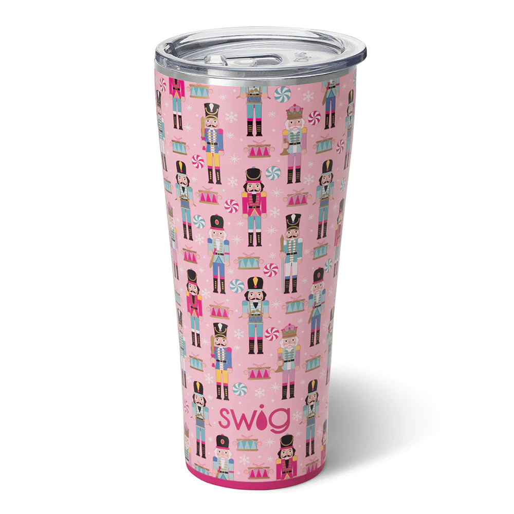 32oz Tinsel Swig Tumbler, Great Holiday Gift, Christmas Tumbler