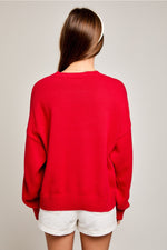 Georga Script Sweater • Red