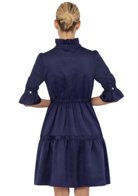 Teardrop Dress- Faille • Navy