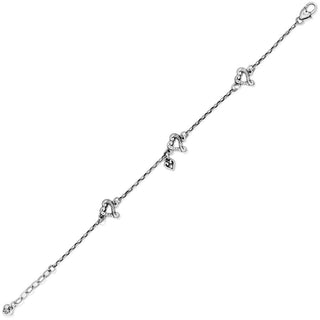 Tuscan Heart Anklet • Silver