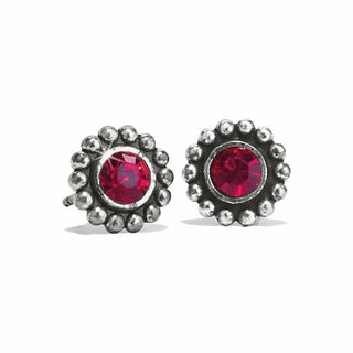 Twinkle Mini Post Earrings • Garnet
