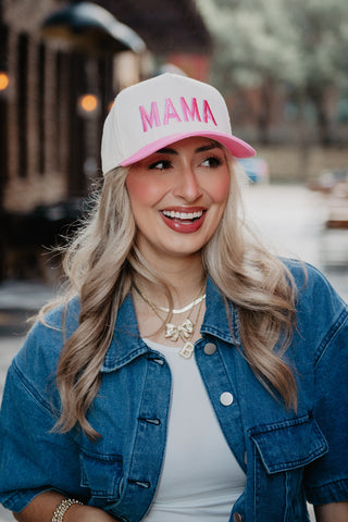Mama Two-Toned Vintage Hat • Pink