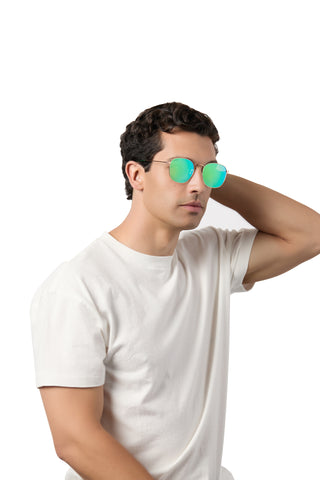 AXEL GOLD + GREEN MIRROR