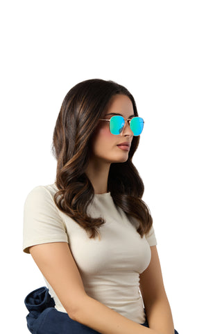 AXEL GOLD + GREEN MIRROR