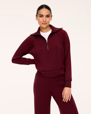 Spanx AirEssentials® Half Zip • Vino