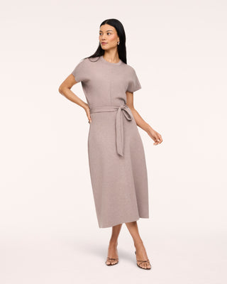 Spanx AirEssentials® Draped Tie-waist Maxi Dress • Taupe Heather