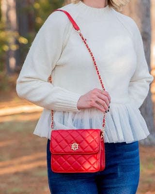 Evelyn Crossbody • Red Square