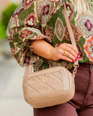 Sloane Studded Crossbody • Latte LD