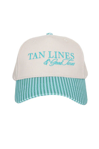 Tan Lines & Good Times Trucker Hat • Aqua