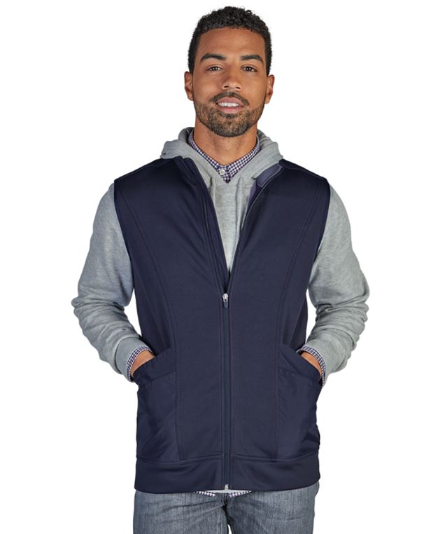 Men's Ashby Mixed Media Vest • Navy