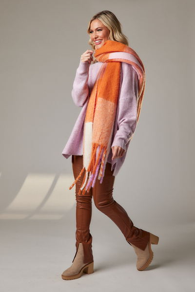 Orange Scarf Wrap