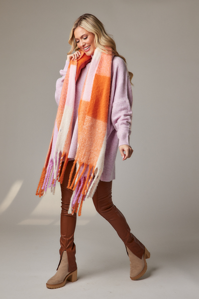 Orange Scarf Wrap