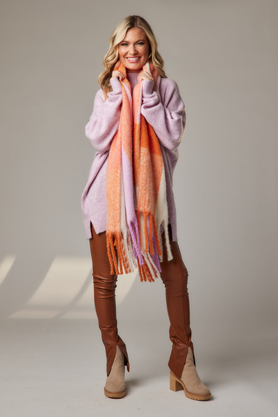 Orange Scarf Wrap