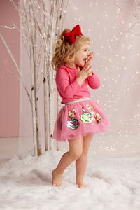 Toddler • Pink Ornament Sequin Tutu