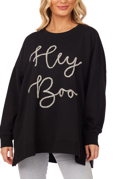 Hey Boo Sweatshirt • Black