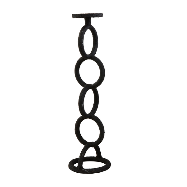 Black Chain Link Candlestick
