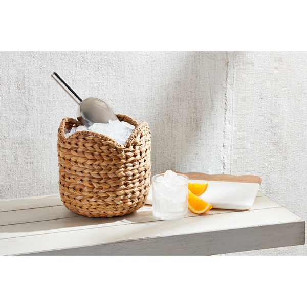 Woven Scallop Ice Bucket Set