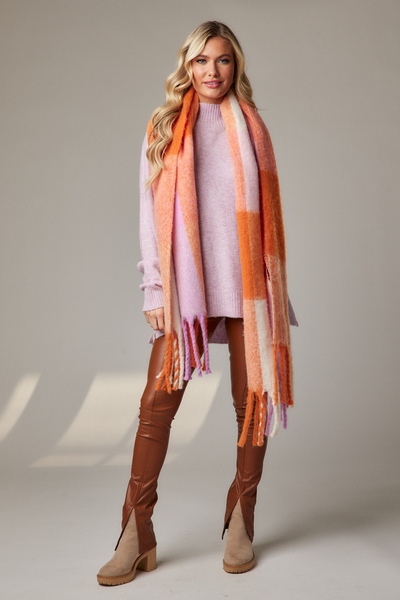 Orange Scarf Wrap