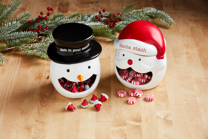 Snowman Open Mouth Candy Container