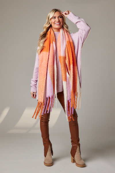 Orange Scarf Wrap