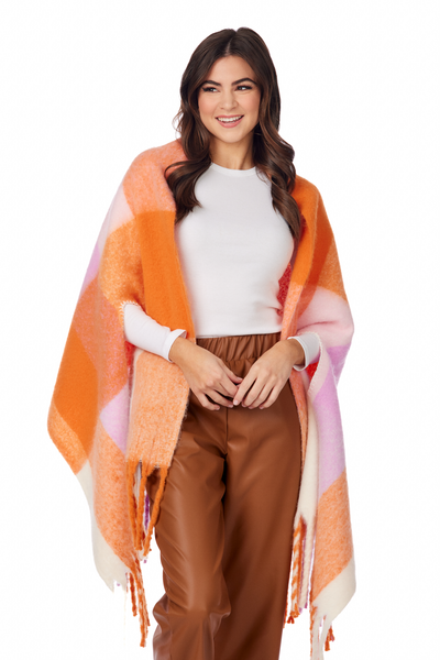 Orange Scarf Wrap