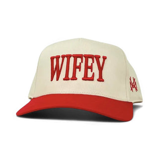 Wifey Trucker Hat • Retro Red/Natural