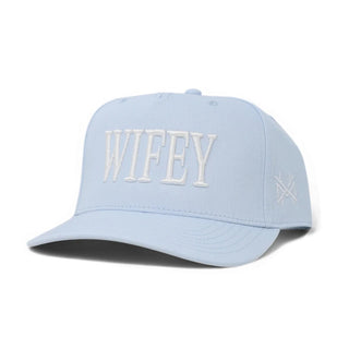 Wifey Trucker Hat • Retro Sky Blue