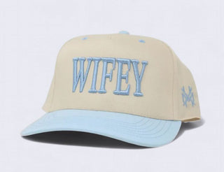 Wifey Snapback • Retro Powder Blue/Natural