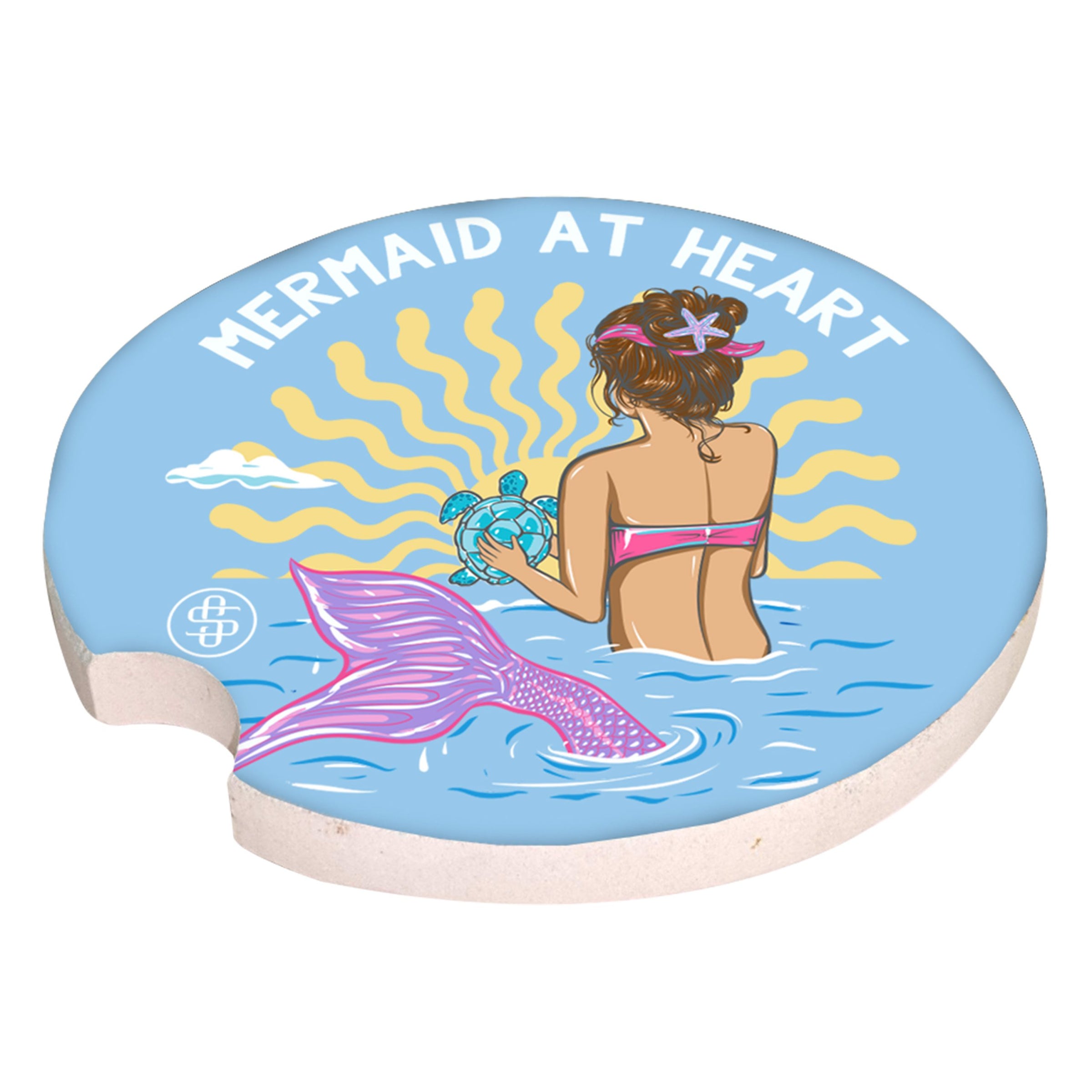 Simply Southern Car Coaster - Mermaid