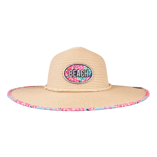 Preppy Beach Hat • Straw