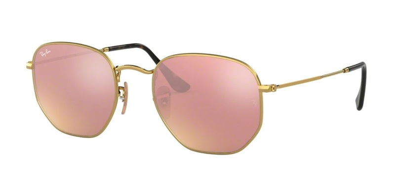 Hexagonal Gold w/ Copper Flash Sunglasses