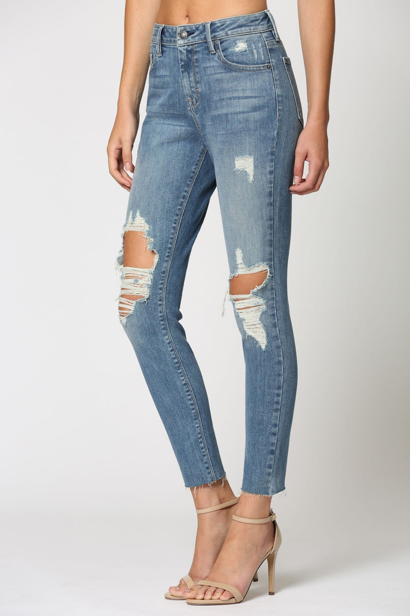 Amelia Distressed Skinny Jeans • Medium Wash