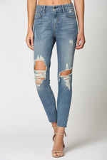 Amelia Distressed Skinny Jeans • Medium Wash