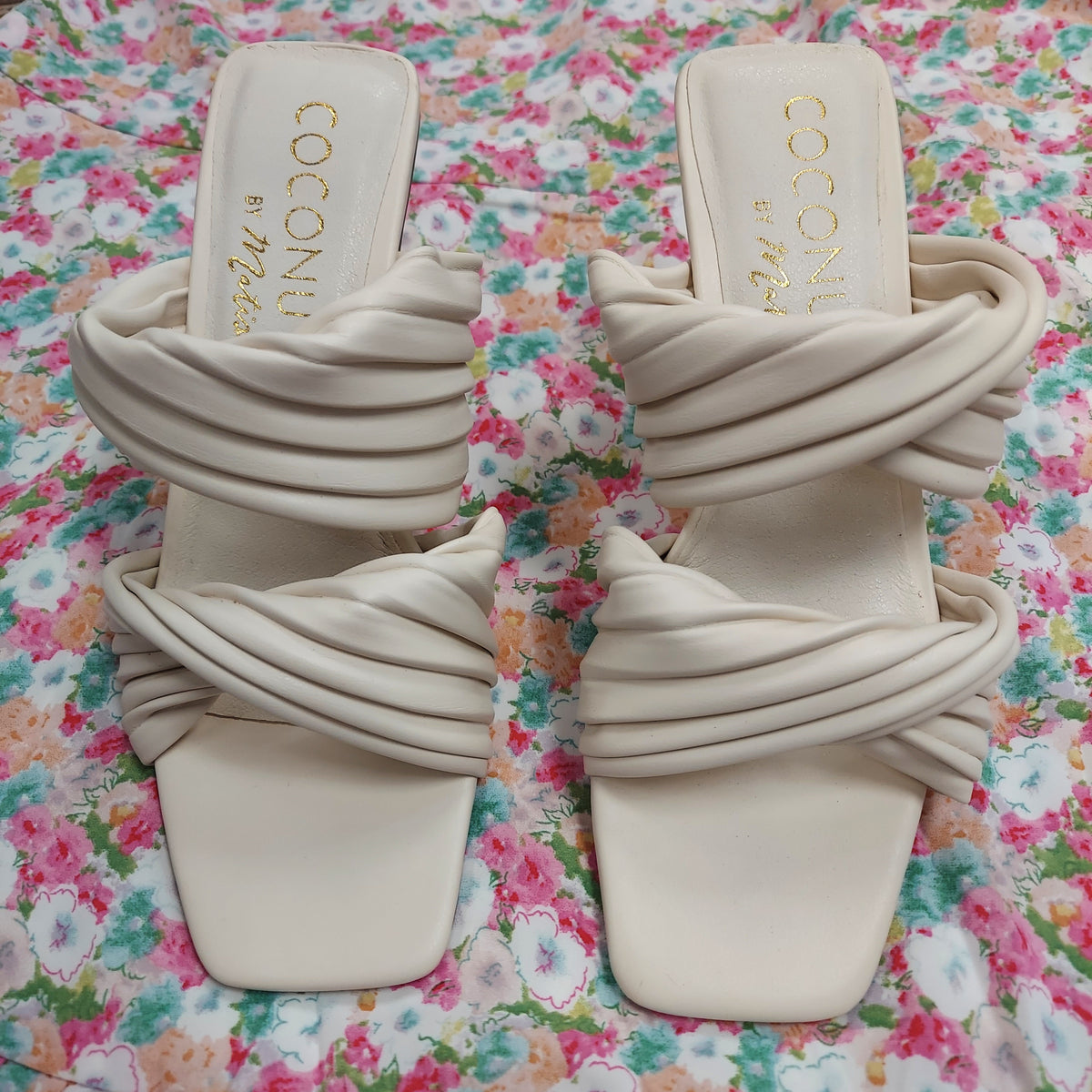 Layla Knot Heel • Ivory