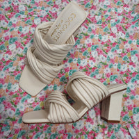 Layla Knot Heel • Ivory