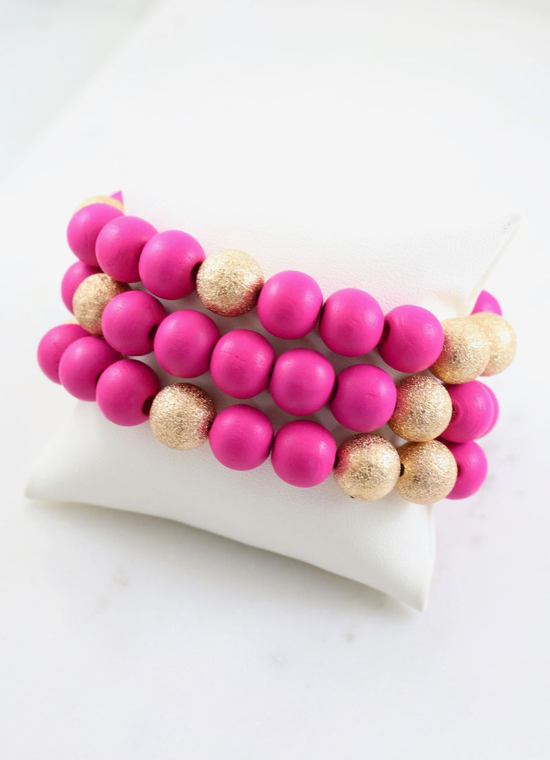 Isabelle Bracelet Set • Pink