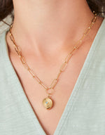 Moon Shell Necklace 18" • Gold