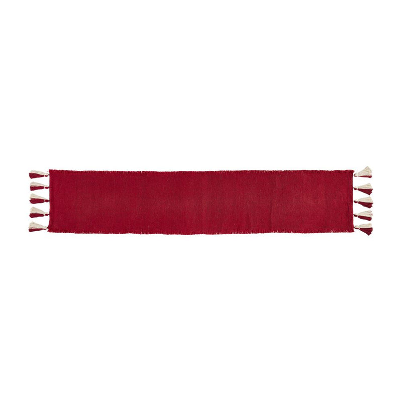 Ponchaa Table Runner • Solid Red