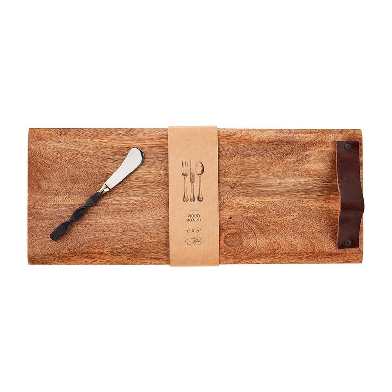 Leather Handle Serving Board