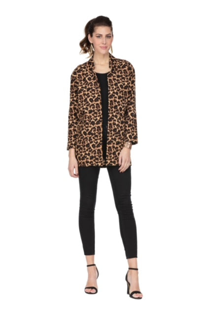 Open Coat • Brown Leopard