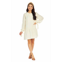 Merritt Flounce Dress • White