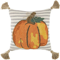 Hook Wool Pumpkin Pillow