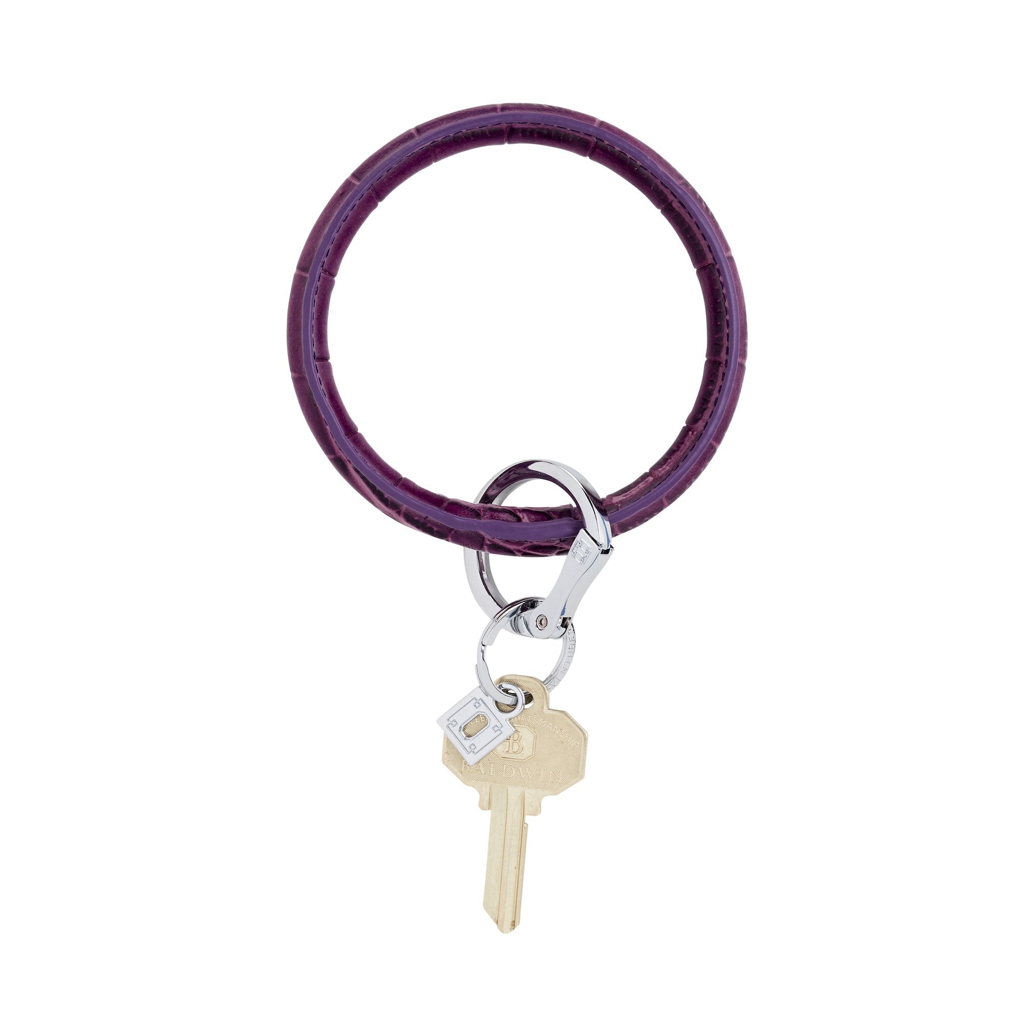Oventure Big O Leather Key Ring - Cherry on Top Croc