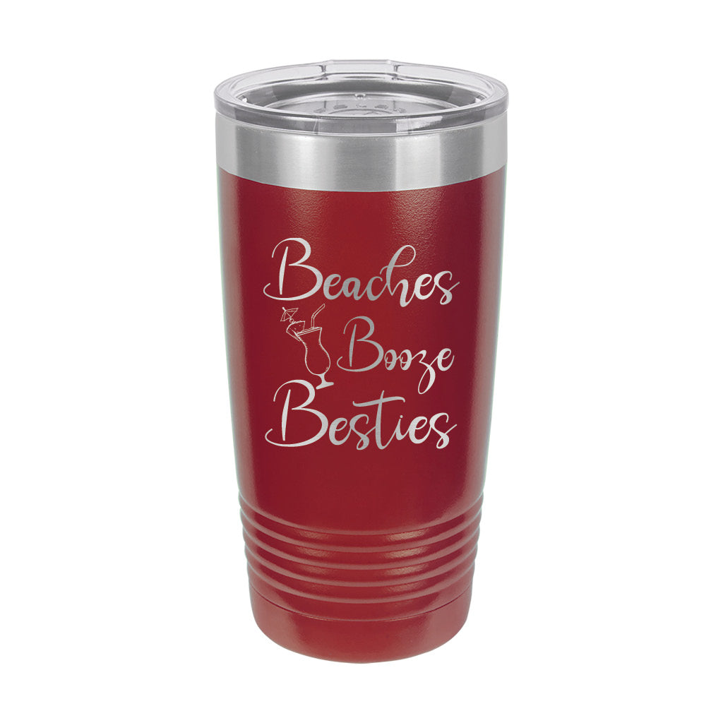 20oz Tumbler • Beaches Booze Besties