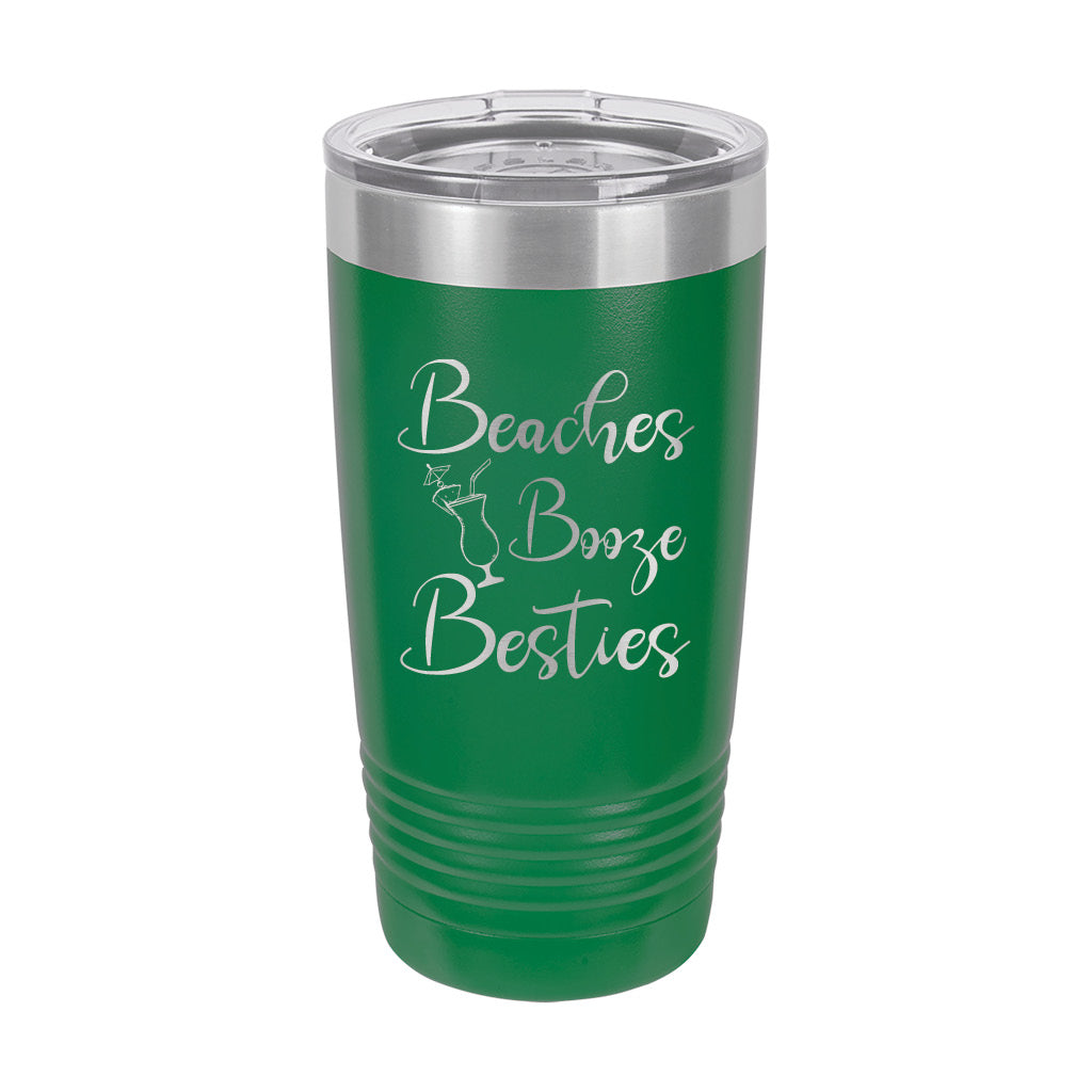 20oz Tumbler • Beaches Booze Besties