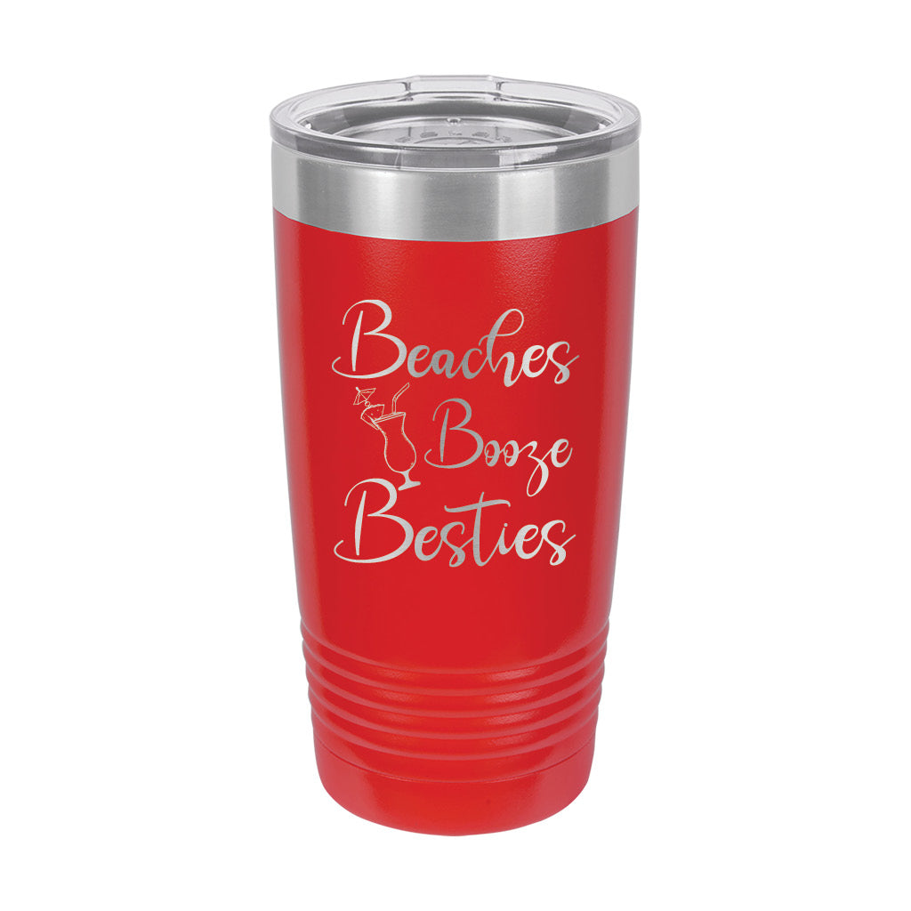 20oz Tumbler • Beaches Booze Besties