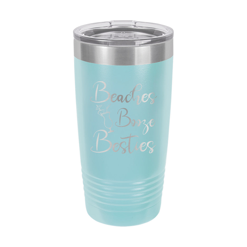 20oz Tumbler • Beaches Booze Besties