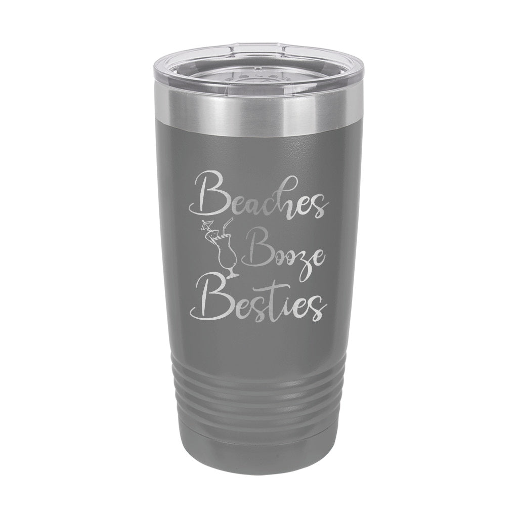 20oz Tumbler • Beaches Booze Besties