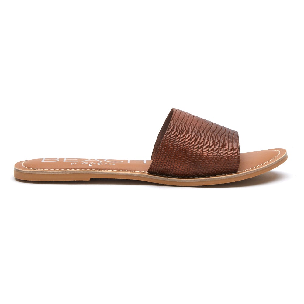 Cabana Slide Sandal • Bronze Lizard