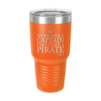 30oz Tumbler • Work Like a Captain...